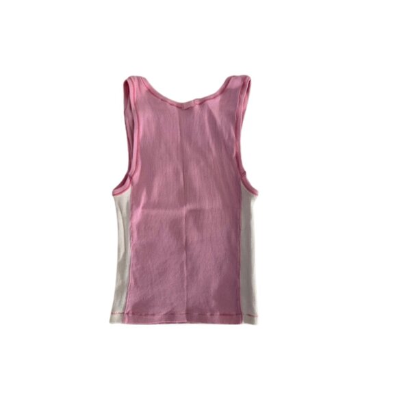 Skims Stretch Cotton Ribbed Tank and Boxers, Pink, Size Small - Picture 4 of 6